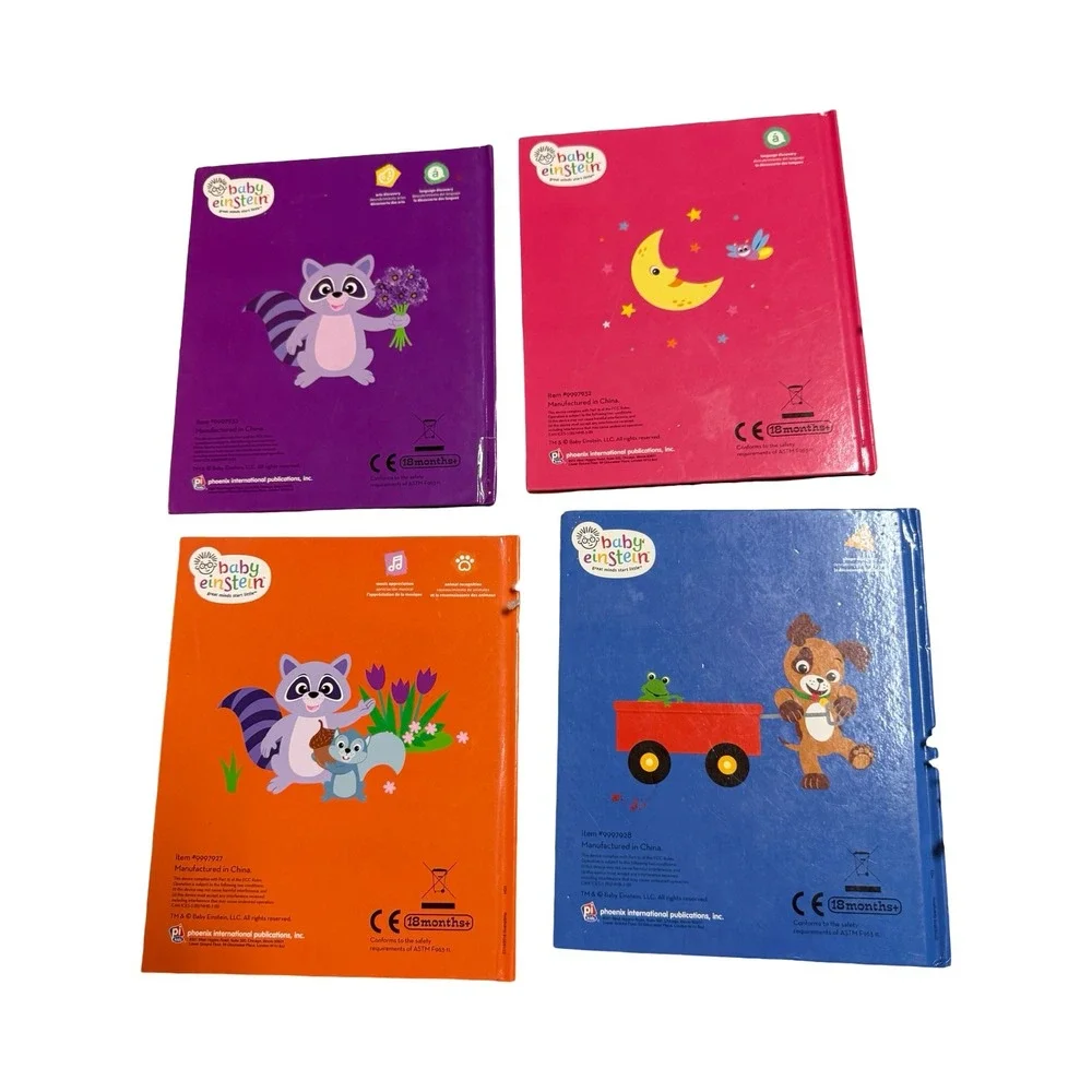 Baby Einstein My First Smart Pad 4 Book Set Shapes Words Animals Kids